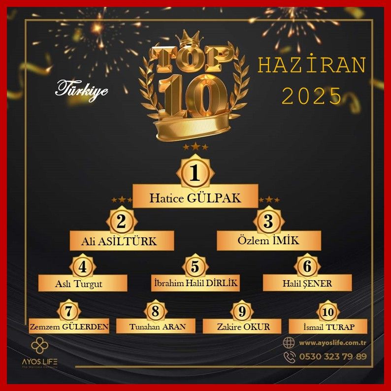 HAZİRAN 2025 TOP 10